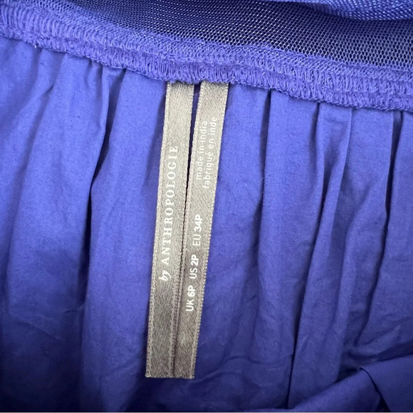 by Anthropologie Sheer Ruffled Tulle Mini Dress - Picture 8 of 8